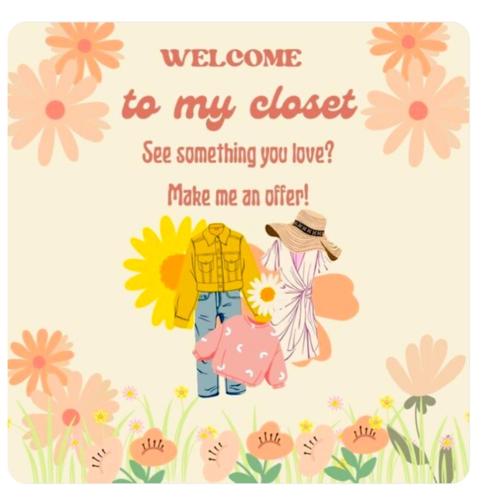 Floral Graphic Welcome Sign